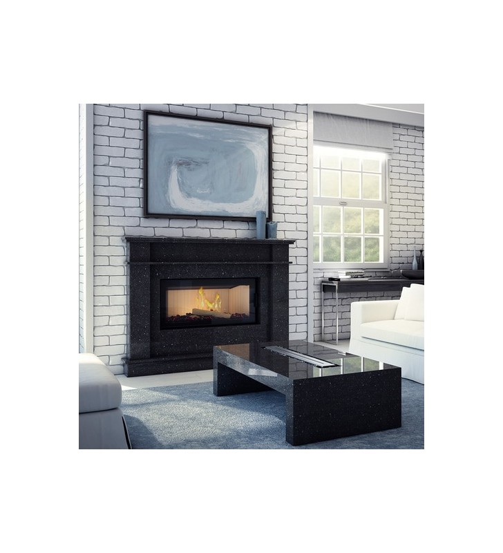 Chimenea de leña de acero KRATKI NADIA 14 kW Ø 200
