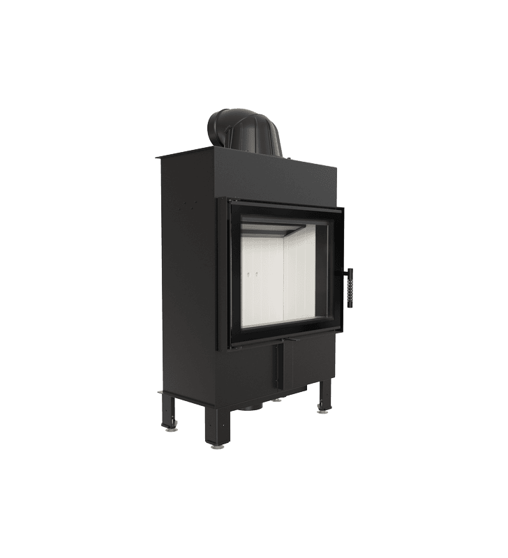 Caminetto a legna KRATKI LUCY SLIM 8 kW Ø 160 in acciaio