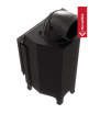 Chimenea de leña de acero KRATKI NADIA 7 kW Ø 200
