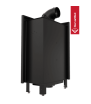 Cheminée à bois en acier KRATKI LUCY SLIM, côté gauche, 8 kW, Ø 160