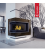 Chimenea de leña de hierro fundido KRATKI OLIWIA izquierda 16 kW Ø 200