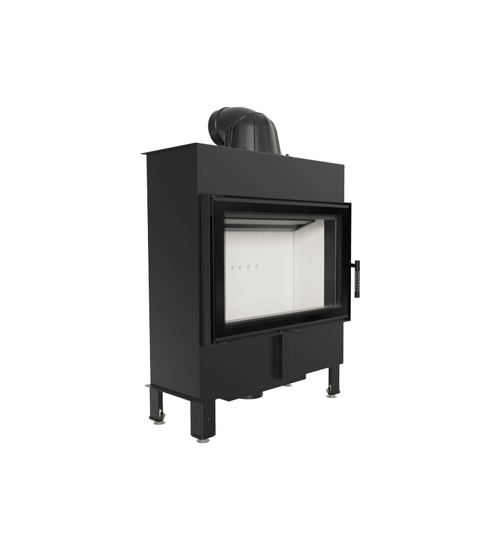 Caminetto a legna in acciaio KRATKI LUCY SLIM 10 kW Ø 160