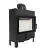 Τζάκι ξύλου KRATKI LUCY SLIM 10 kW Ø 160 από χάλυβα