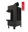 Τζάκι ξύλου KRATKI LUCY SLIM από χάλυβα, δεξιά πλευρά, 8 kW, Ø 160