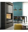 Chimenea de leña de acero KRATKI NADIA 12 kW Ø 200