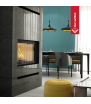 Chimenea de leña de acero KRATKI NADIA 12 kW Ø 200