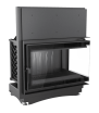 Chimenea de leña de hierro fundido KRATKI OLIWIA DECO derecha 16 kW Ø 200