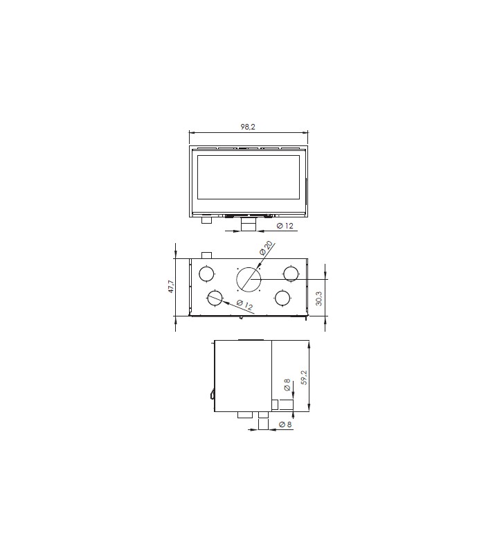 Piano di misurazione Carbel T2-100