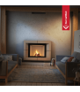Chimenea de leña de acero KRATKI NADIA 13 kW Ø 200