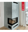 Chimenea de leña de acero KRATKI MBM izquierda 10 kW Ø 200