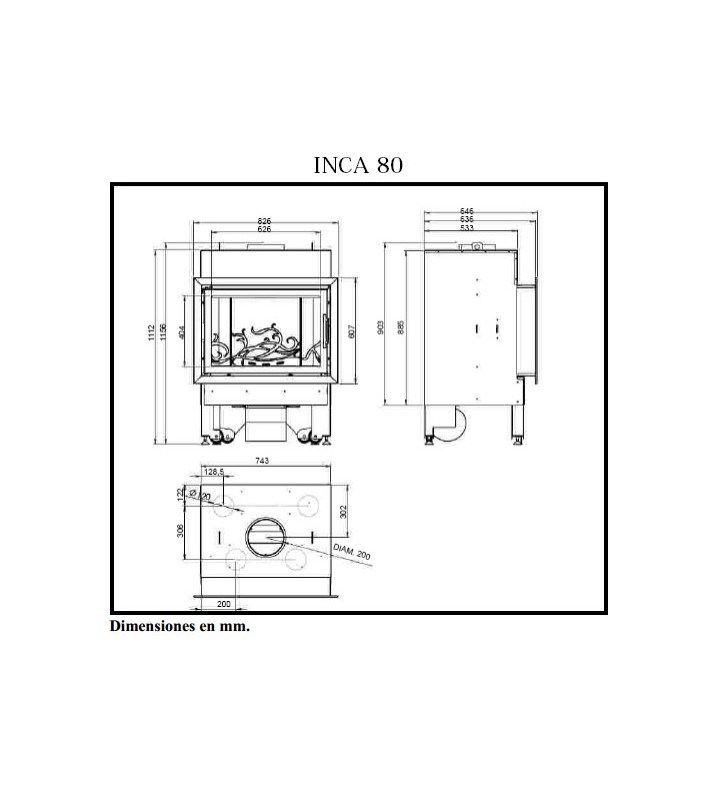 Plano de medidas Lacunza Inca 80