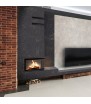 Cheminée à bois en acier KRATKI MBM, côté droit, 10 kW, Ø 200