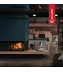 Chimenea de leña de acero KRATKI MBM derecha 10 kW Ø 200