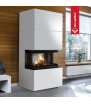 KRATKI Μοντέρνο Τζάκι NBC/EASY BOX 7 kW Ø 160 Bianco