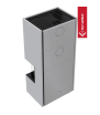 KRATKI Μοντέρνο Τζάκι NBC/EASY BOX 7 kW Ø 160 Bianco
