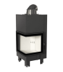 Chimenea de leña de acero KRATKI MBN izquierda 8 kW Ø 200