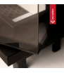 Chimenea de leña de acero KRATKI MBN izquierda 8 kW Ø 200