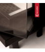 Chimenea de leña de acero KRATKI MBZ derecha 13 kW Ø 200