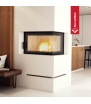 Chimenea de leña de acero KRATKI MBO derecha 15 kW Ø 200