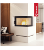 Chimenea de leña de acero KRATKI MBO derecha 15 kW Ø 200