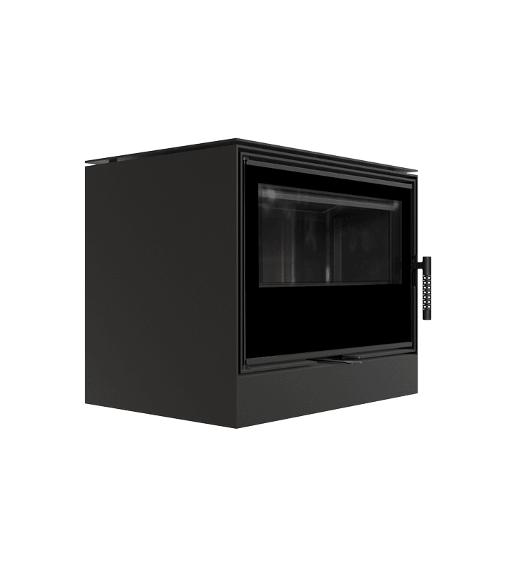 Poêle à bois KRATKI KARI 70 Ø 150 8 kW thermotec en acier noir