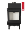 Caminetto a legna in acciaio KRATKI BLANKA, lato sinistro, 8 kW, Ø 160