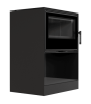 KRATKI KARI 70 Ø 150 8 kW Stahl-Holzofen mit schwarzer Thermotec-Beschichtung