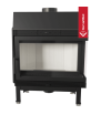 Chimenea de leña de acero KRATKI BLANKA derecha 11 kW Ø 180