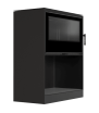 Estufa de leña de acero KRATKI KARI 95 Ø 180 14 kW espacio de madera revestimiento thermotec negro