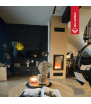 Chimenea de leña de acero KRATKI NADIA 9 kW Ø 200