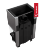 Chimenea de leña de acero KRATKI NBC 800/400 10 kW Ø 200 puerta elevable