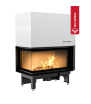 Chimenea de leña de acero KRATKI NADIA izquierda 14 kW Ø 200 puerta elevable