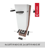 Chimenea de leña KRATKI NBC 500/500 8 kW Ø 200 puerta elevable