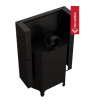 Lareira a lenha KRATKI NADIA 13 kW Ø 200 em aço com porta basculante