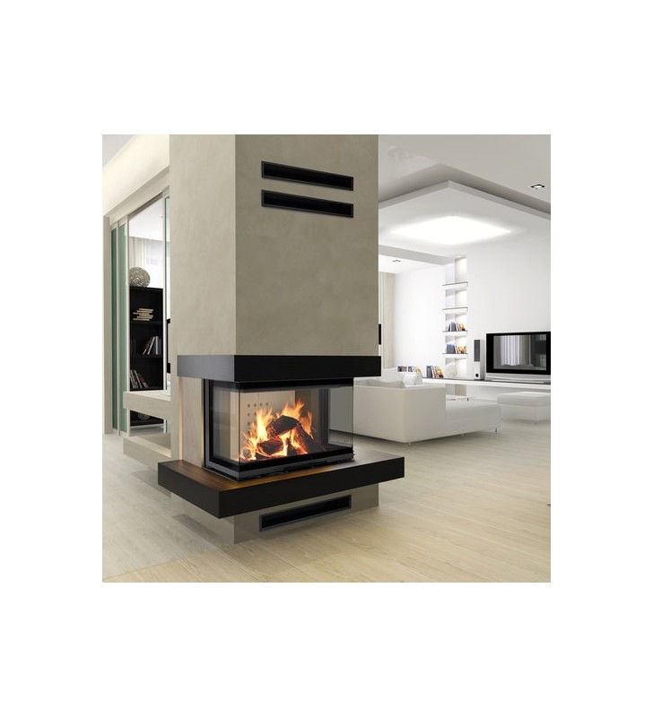 Chimenea de leña KRATKI NBC 680/280 7 kW Ø 160 puerta elevable