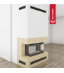 Chimenea de leña KRATKI NBC 680/280 7 kW Ø 160 puerta elevable
