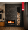 Cheminée à bois en acier KRATKI NADIA 14 kW Ø 200 avec porte relevable