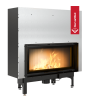 Chimenea de leña de acero KRATKI NADIA 14 kW Ø 200 puerta elevable