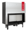 Chimenea de leña de acero KRATKI NADIA 14 kW Ø 200 puerta elevable