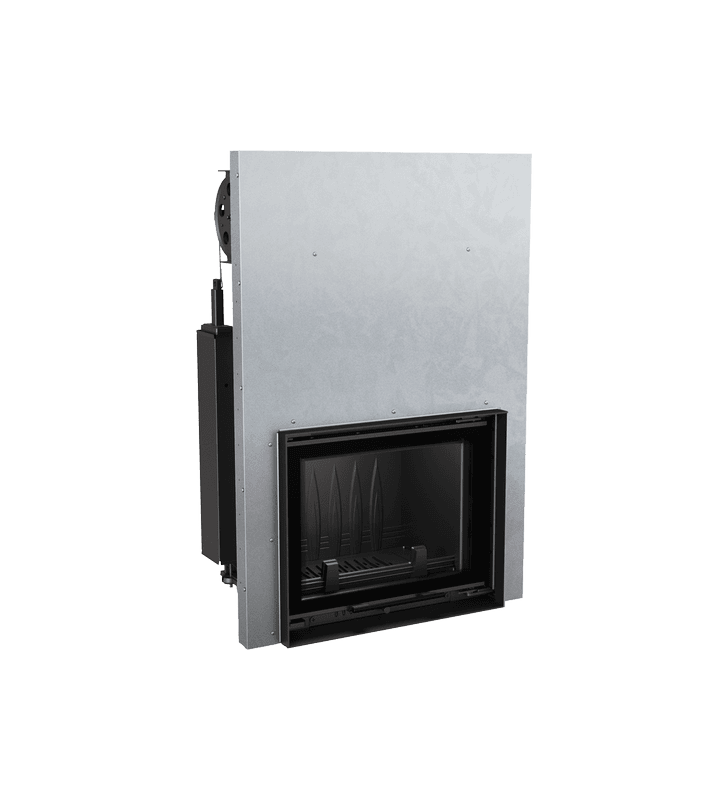 Cheminée à bois en fonte KRATKI MAJA 8 kW Ø 200 avec porte relevable
