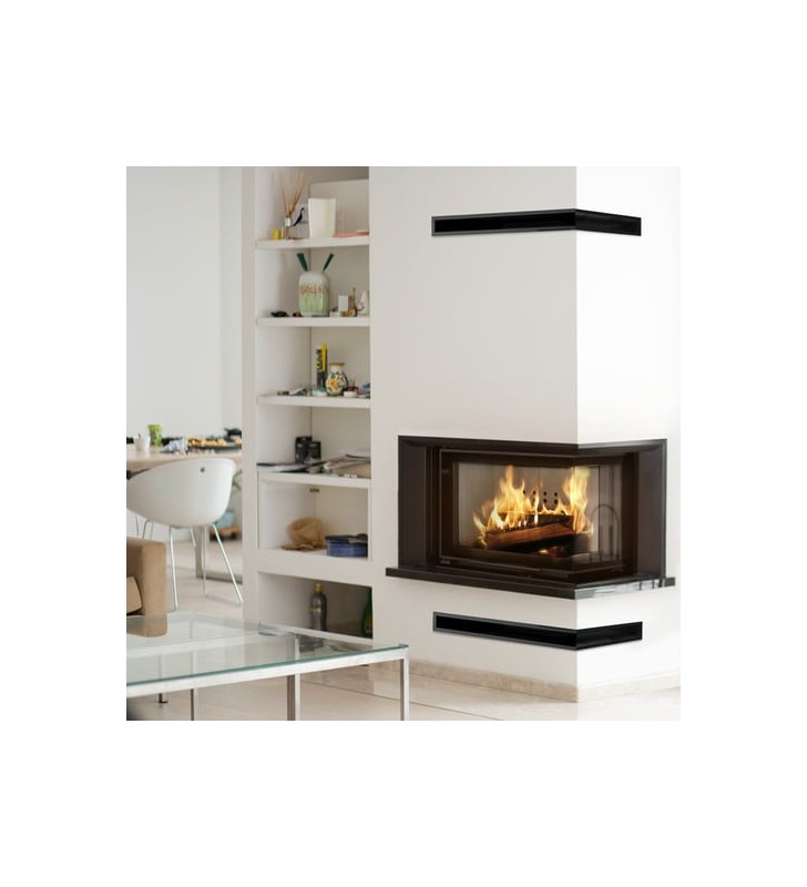 KRATKI VNP 610/430 9 kW Ø 200 Stalen houtkachel met opklapbare deur