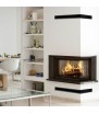 Chimenea de leña de acero KRATKI VNP 610/430 9 kW Ø 200 puerta elevable