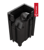 Chimenea de leña de acero KRATKI MBM izquierda 10 kW Ø 200 puerta elevable