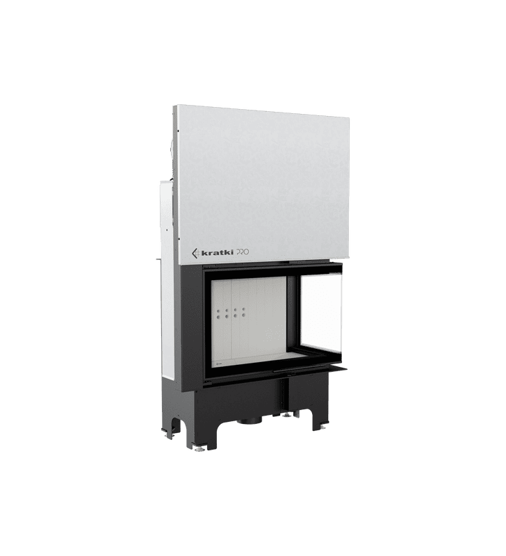 KRATKI VNP 810/410 14 kW Ø 200 Stalen houtkachel met opklapbare deur