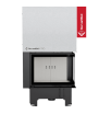 Lareira a lenha KRATKI VNP 700/480 12 kW Ø 200 em aço com porta basculante