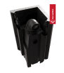 Chimenea de leña de acero KRATKI VNL 480/480 8 kW Ø 200 puerta elevable