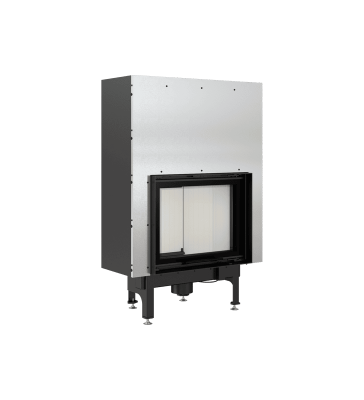 Chimenea de leña de acero KRATKI NADIA 10 kW Ø 200 puerta elevable