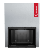 Chimenea de leña de hierro fundido KRATKI WIKTOR 14 kW Ø 200 puerta elevable