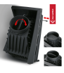 Chimenea de leña de hierro fundido KRATKI WIKTOR 14 kW Ø 200 puerta elevable
