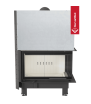 Τζάκι ξύλου KRATKI MBO από χάλυβα, δεξιά πλευρά, 15 kW, Ø 200, αναδιπλούμενη πόρτα, κυρτό γυαλί